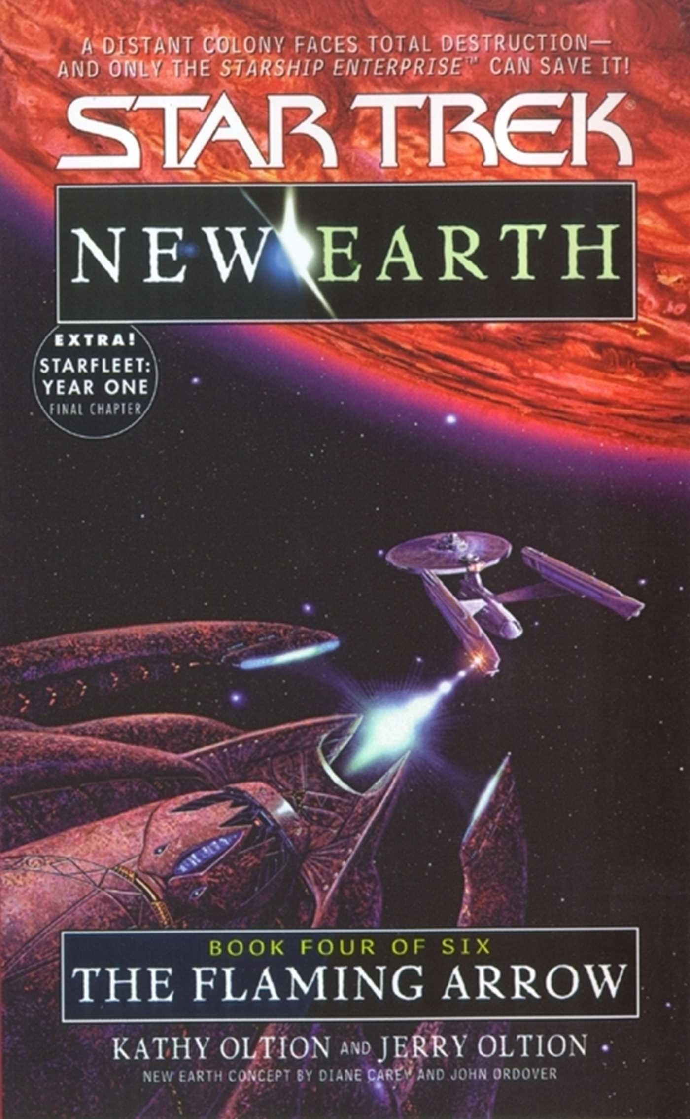 “Star Trek: New Earth: Book 4: The Flaming Arrow” Review by Treklit.com