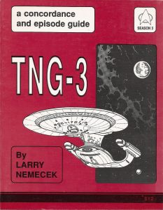 TNG-3. A Concordance and Episode Guide Season 3