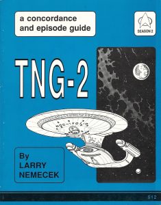 TNG-2. A Concordance and Episode Guide Season 2