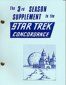 The 3rd Season Supplement to the Star Trek Concordance