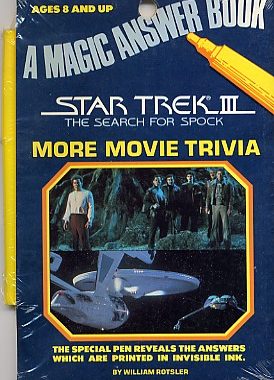 Star Trek III: The Search for Spock Magic Answer Book More Movie Trivia