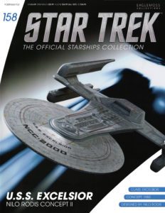 Star Trek: The Official Starships Collection #158 U.S.S. Excelsior Nilo Rodis Concept II