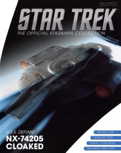 Star Trek: The Official Starships Collection Bonus #16 U.S.S. Defiant NX-74205 Cloaked