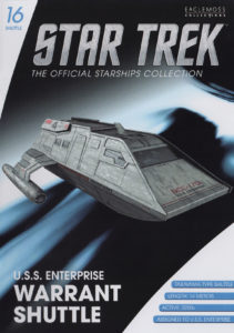 Star Trek: The Official Starships Collection Shuttlecraft #16 Warrant Shuttle