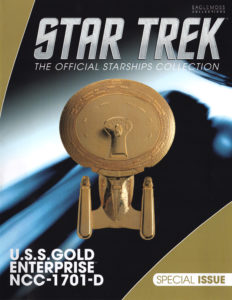 Star Trek: The Official Starships Collection Special #20 U.S.S. Enterprise (NCC-1707-D) Gold Model Starship