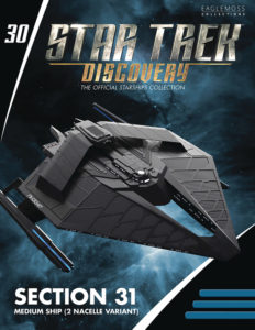 Star Trek: Discovery: The Official Starships Collection #30 Section 31 Medium Starship
