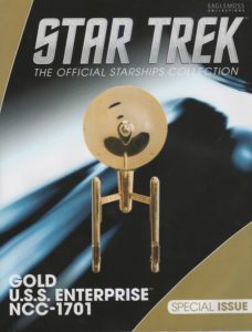 Star Trek: The Official Starships Collection Special #23 U.S.S. Enterprise NCC-1701 Gold Model Starship