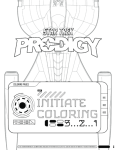 The Star Trek: Prodigy Coloring Book