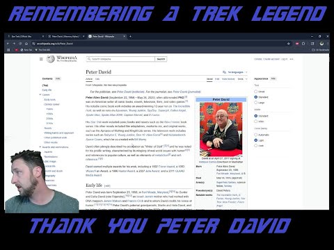 Warp Tuesday Remembering Peter David