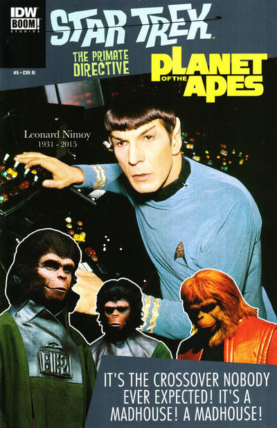 Star Trek / Planet of the Apes: The Primate Directive (2014 series) #5 [Cover C Incentive Gold Key-Style Photo Variant Cover]
