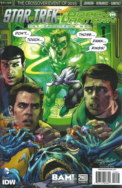 Star Trek / Green Lantern (2015 series) #1 [Cover RE –  BAM! Books-A-Million Exclusive Neal Adams Color Variant]