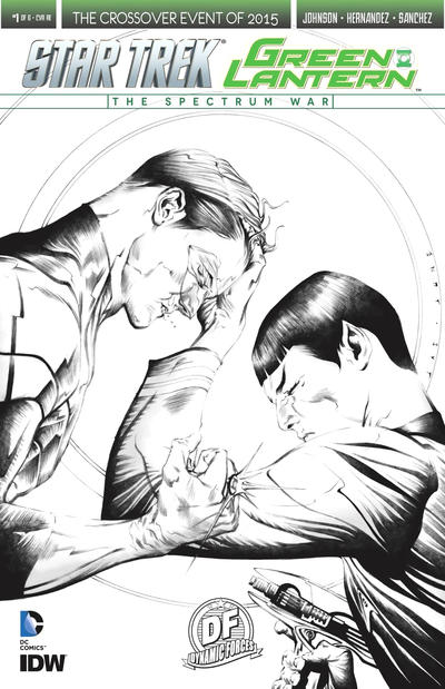 Star Trek / Green Lantern (2015 series) #1 [Cover RE – Dynamic Forces Jae Lee Black and White Variant]