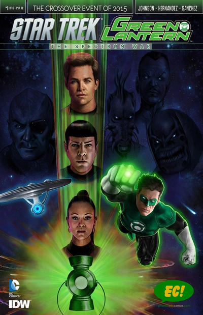 Star Trek / Green Lantern (2015 series) #1 [Cover RE – Emerald City Comics Exclusive Adam Riches Variant]