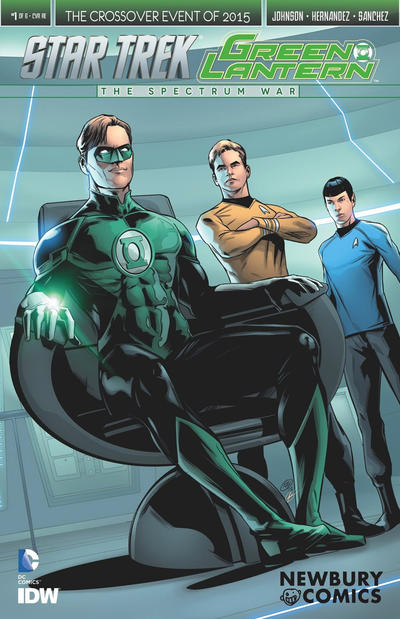 Star Trek / Green Lantern (2015 series) #1 [Cover RE – Newbury Comics Exclusive Angel Hernandez Variant]