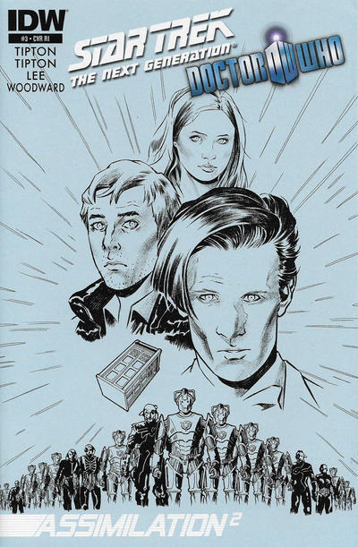 Star Trek: The Next Generation / Doctor Who: Assimilation² (2012 series) #3 [Retailer Incentive Sketch Cover – Elena Casagrande]