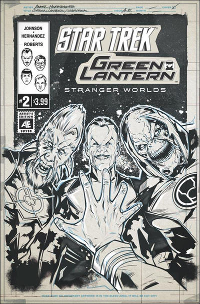 Star Trek / Green Lantern (2016 series) #2 [Artist’s Edition Cover]