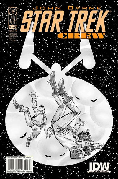 Star Trek: Crew (2009 series) #5 [Retailer Incentive Sketch Cover by John Byrne]