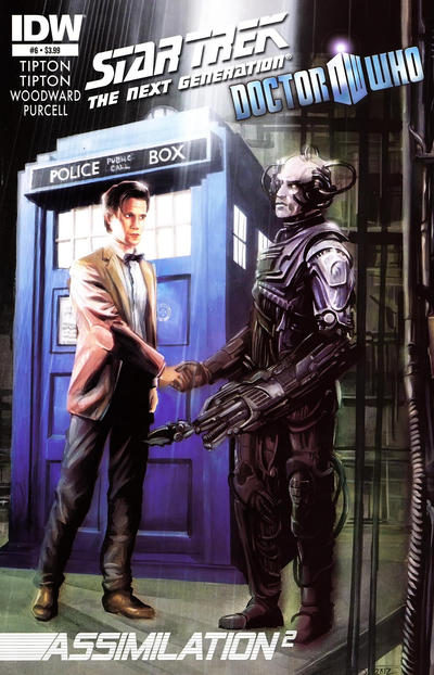 Star Trek: The Next Generation / Doctor Who: AssimilationÂ² (IDW, 2012 series) #6 [J. K. Woodward Cover]