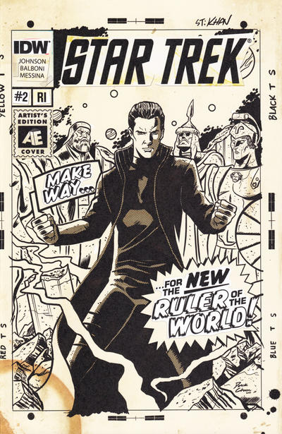 Star Trek: Khan (2013 series) #2 [Cover D Incentive Derek Charm Artist Edition Variant Cover]