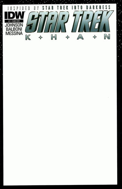 Star Trek: Khan (2013 series) #2 [Cover C – Blank Subscription Variant]