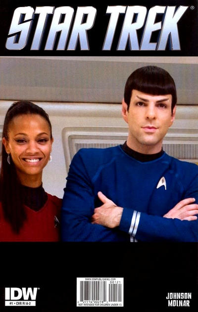 Star Trek (2011 series) #1 [Cover RI  A-2 – Photo Variant featuring Uhura & Spock]