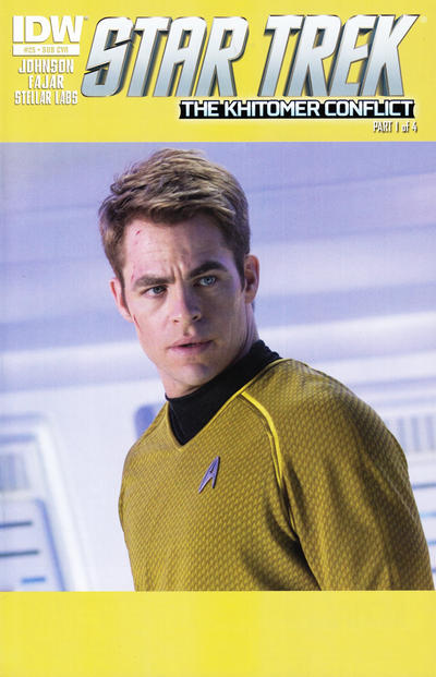 Star Trek (2011 series) #25 [Subscription Variant Photo Wraparound Cover – James Kirk & Carol Marcus]