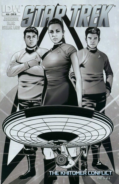 Star Trek (2011 series) #28 [Cover RI – Black & White Variant by Erfan Fajar]